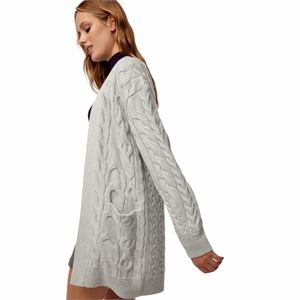 Aritzia Wilfred Grey Charlisa Wool Cardigan XSmall